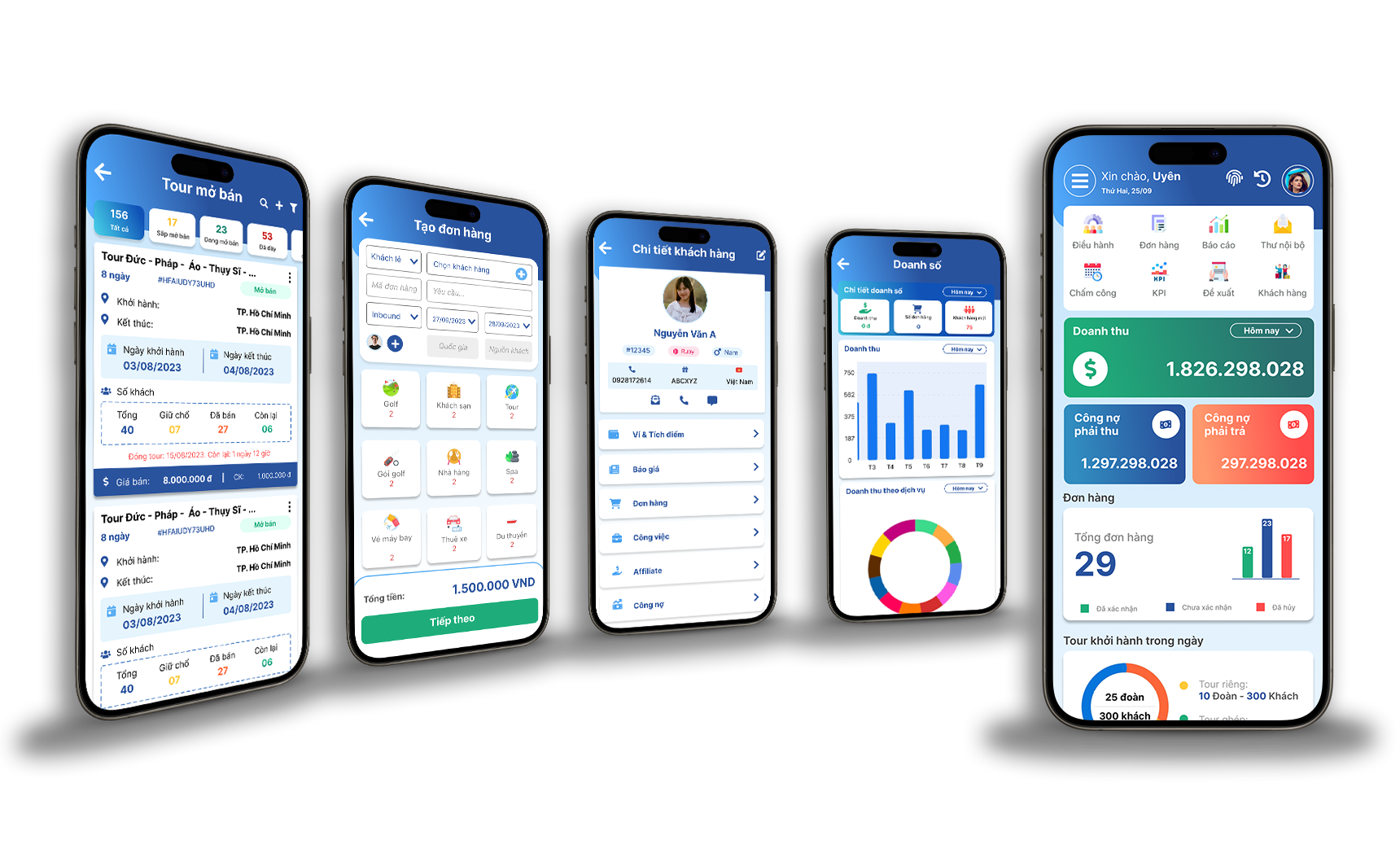 NhanhTravel Mobile App & Software Mockup