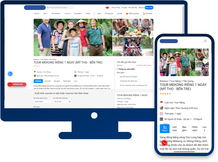 Thiết kế website du lịch hiệu quả Nhanh Travel