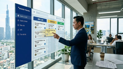 Cơ chế phân bổ khách hàng tiềm năng tự động cho Sale trên CRM du lịch.