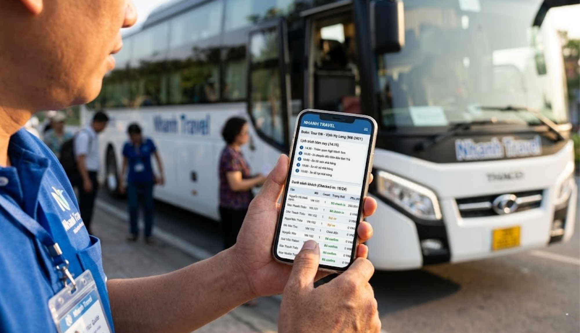 Tính năng bàn giao công việc cho Hướng dẫn viên qua phần mềm quản lý tour.