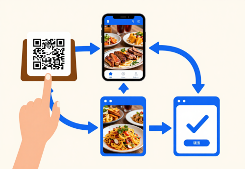 Quy trình gọi món bằng QR trên phần mềm NQ